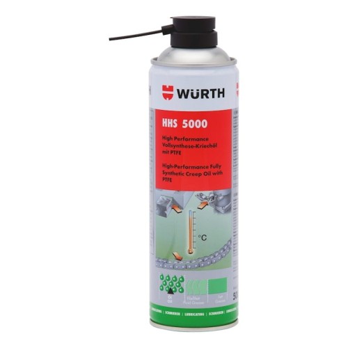 Smar syntetyczny adhezyjny WURTH HHS 5000 PTFE 500ml wysokotemperaturowy