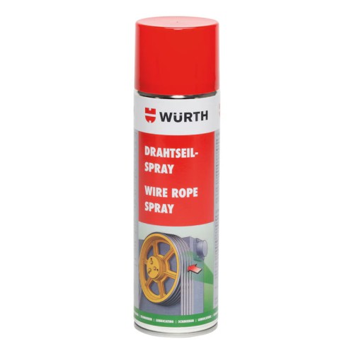Spray do lin stalowych WURTH 500ml wosk ochronny OMC2 smar konserwacja