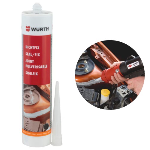 Szczeliwo Dichtfix CZARNY WURTH 310ml naprawy powypadkowe uszczelnienie MS