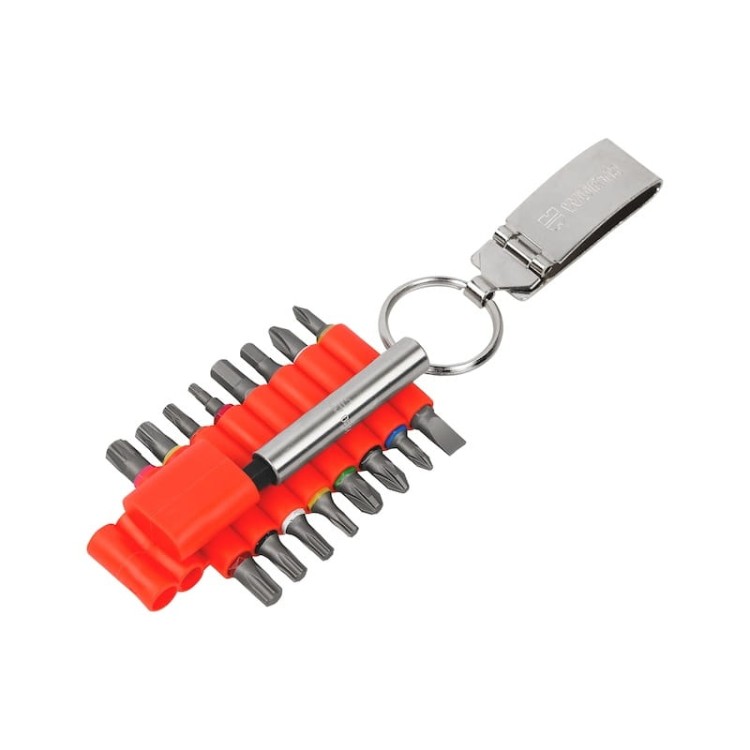 Zestaw bitów 17el WURTH z uchwytem 1/4" metalowy klips do paska 25mm