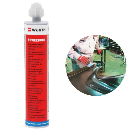 Klej do karoserii WURTH Powerbond 2K 195ml epoksydowy dwuskładnikowy