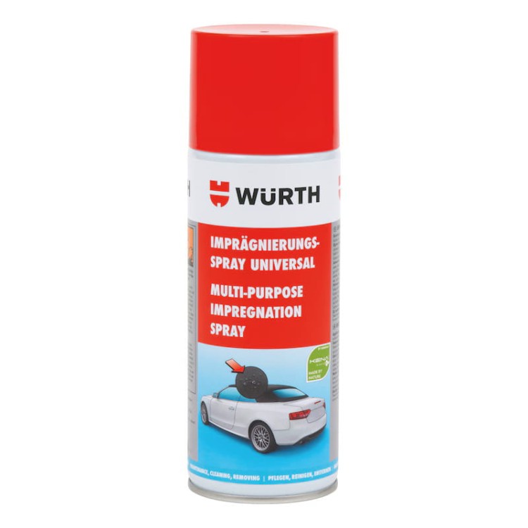 Impregnat do dachów cabrio profesjonalny, ochrona dla tkanin WURTH 400 ml