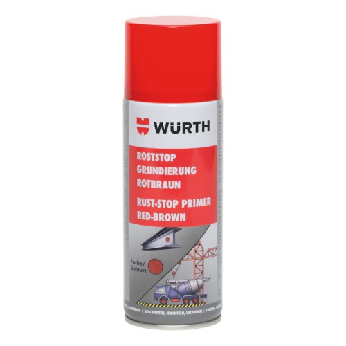 Preparat gruntujący Rust Stop spray - aktywny grunt WURTH 400 ml BRĄZ