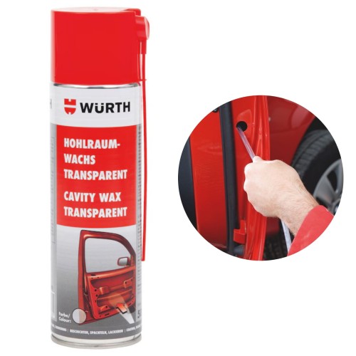 Wosk do profili zamkniętych WURTH 500ml Transparent - ochrona antykorozyjna