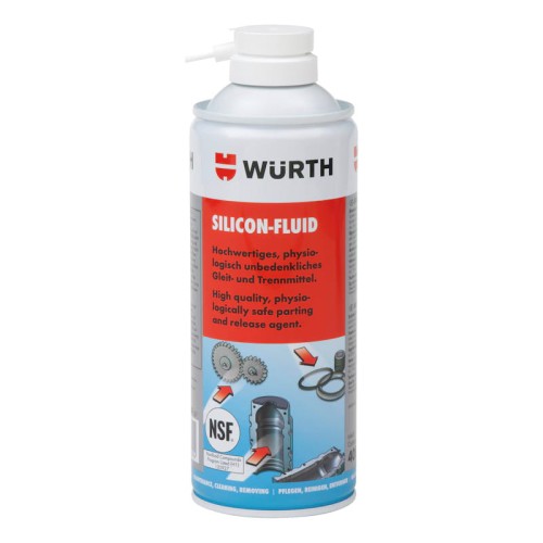 Silikon w sprayu WURTH 400ml Silicon-Fluid Food Safe smarowanie antyadhezja