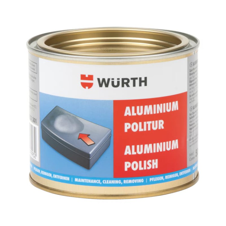 Pasta polerska do aluminium WURTH 500ml - czyszczenie polerowanie, metal