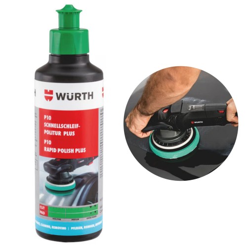 Pasta polerska P10 Plus WURTH 250g szybkie szlifowanie wysoki połysk