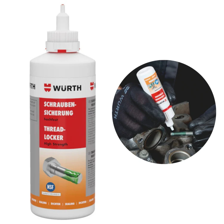 Klej do gwintów mocny WURTH 250g uszczelniacz śrub odporny na korozję