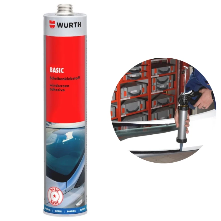 Klej do szyb samochodowych Würth BASIC 310 ml poliuretanowy jednoskładnikowy