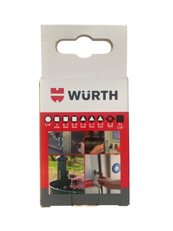Klucz WURTH do szaf rozdzielczych, instalacyjny uniwersalny 10 w 1