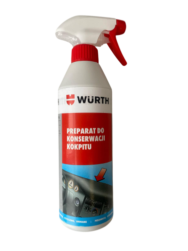 Preparat dressing do czyszczenia i pielęgnacji kokpitu WURTH 500 ml