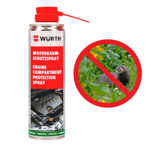 Spray ANTYKUNA WURTH 250ml - ochrona komory silnika przed kunami
