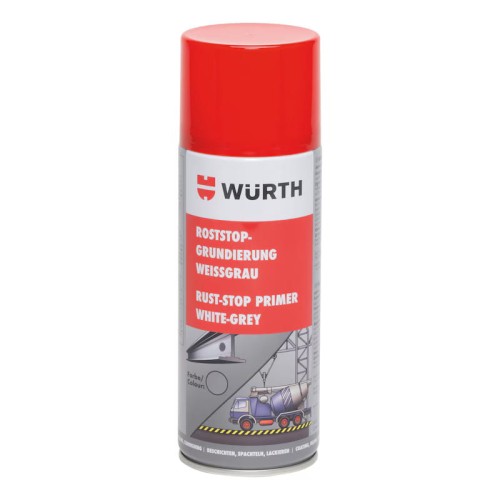 Preparat gruntujący Rust Stop spray - aktywny grunt WURTH 400 ml SZARY