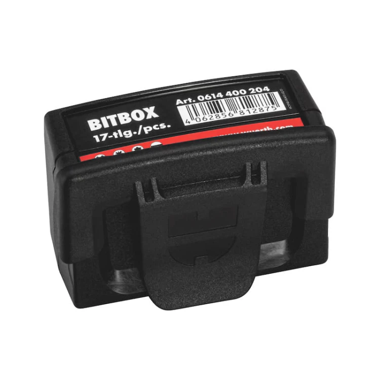Zestaw bitów 1/4” WURTH 17 el. w pudełku
