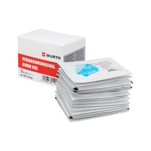 Żel na oparzenia PIERWSZA POMOC 18 saszetek WURTH