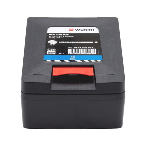 Zestaw wierteł spiralnych WURTH HSS DIN 338 typ RN 130° 25 el.