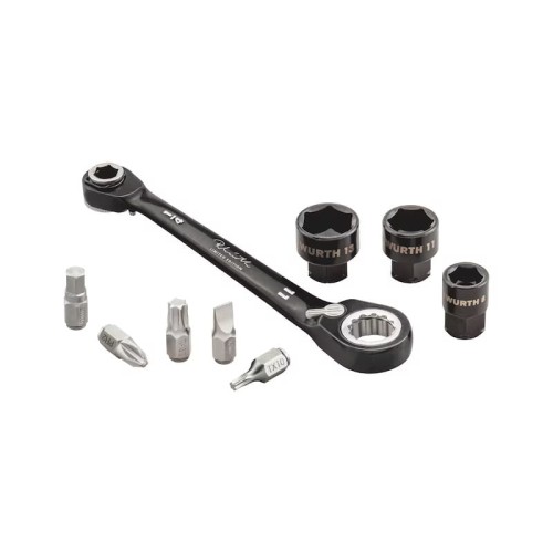 Zestaw kluczy nasadowych z grzechotką WURTH RW EDITION 19 el.