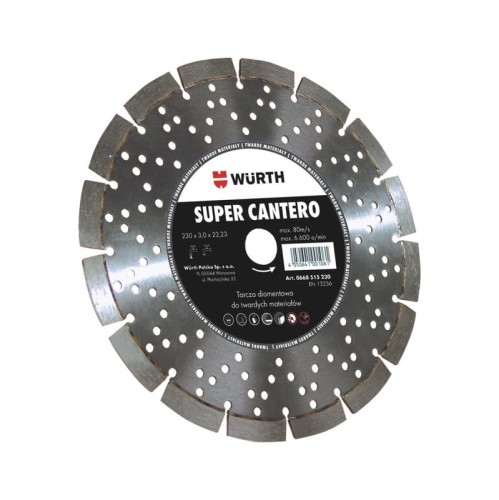 Tarcza diamentowa SUPER CANTERO 125 mm WURTH long life