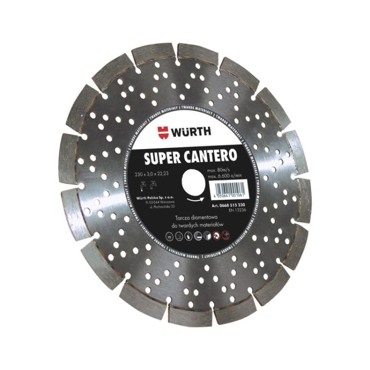 Tarcza diamentowa SUPER CANTERO 125 mm WURTH long life