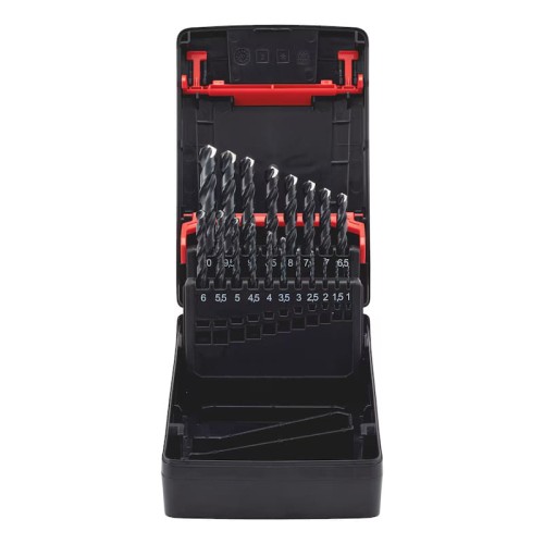 Zestaw wierteł spiralnych HSS DIN 338 typ RN 130° WURTH 19 el.