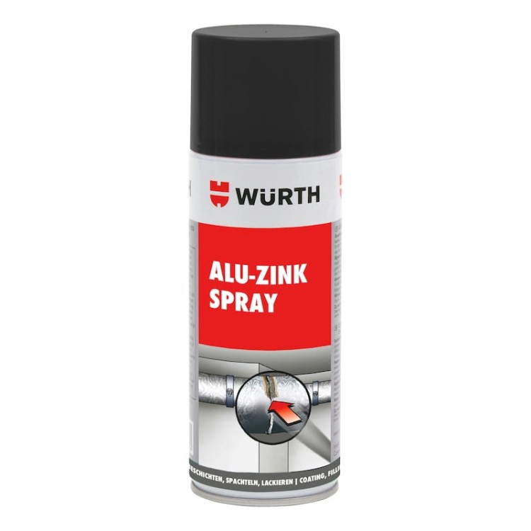 Spray aluminiowo-cynkowy ALU w sprayu WURTH 400 ml