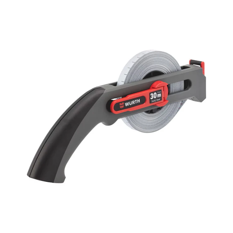 Taśma miernicza stalowa 30m WURTH w ramie otwartej klasa II 13mm