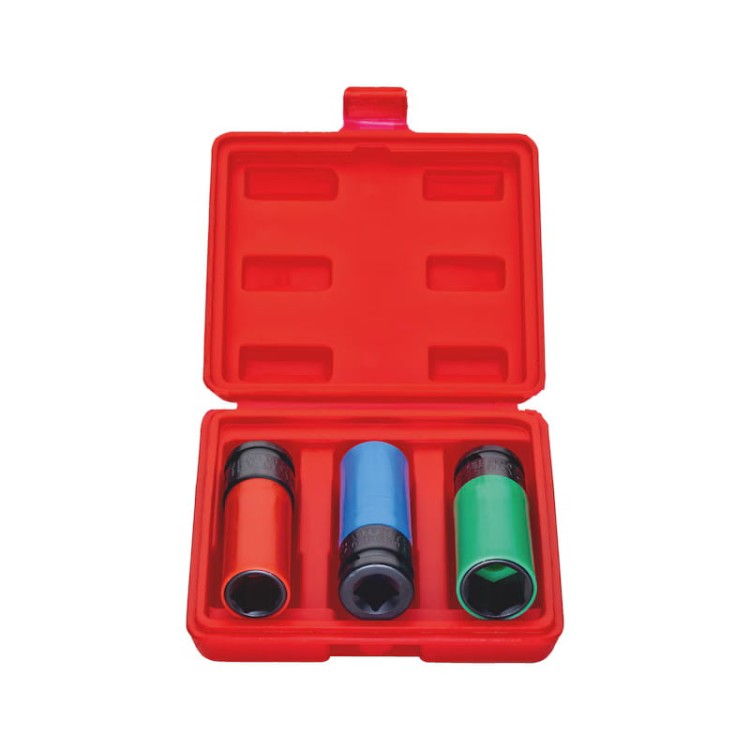 Zestaw kluczy nasadowych udarowych 1/2 WURTH do felg 17 19 21mm 3 szt.