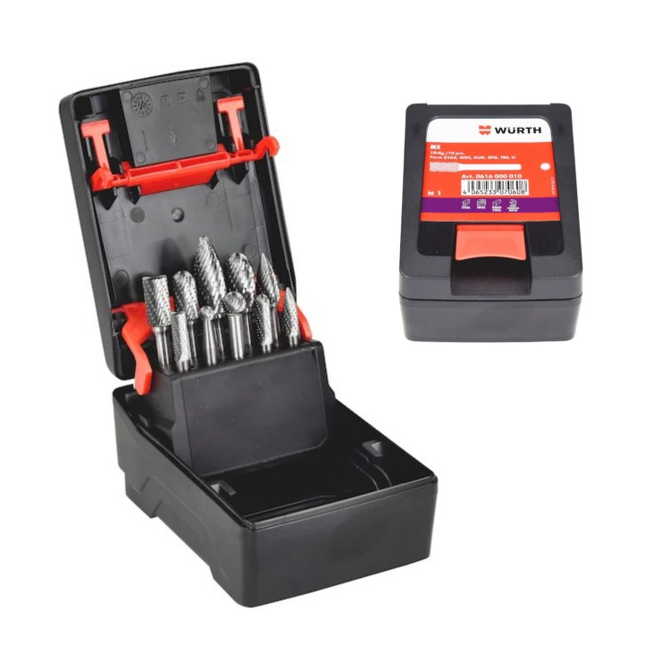 FREZY PALCOWE WURTH MX 10 szt. węgliki spiekane do stali i metali ORSY