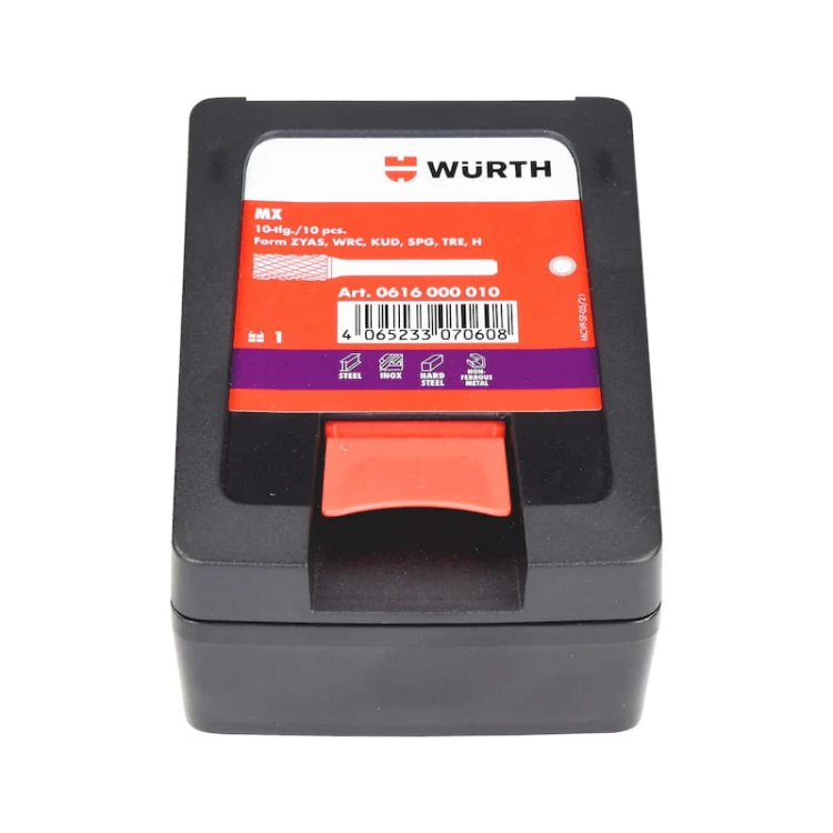 FREZY PALCOWE WURTH MX 10 szt. węgliki spiekane do stali i metali ORSY