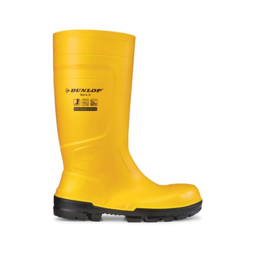 Kalosze robocze ochronne DUNLOP Work It S5 żółte wodoodporne r. 41