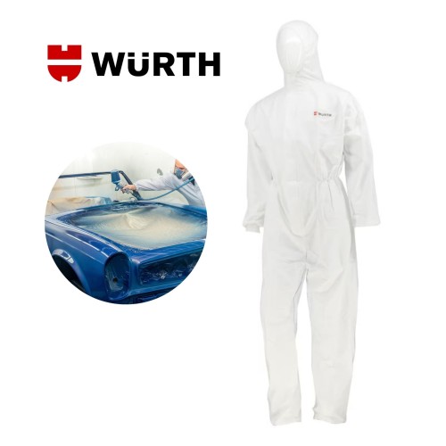 Kombinezon ochronny jednorazowy WURTH lakierniczy Pro 5/6 biały L PP
