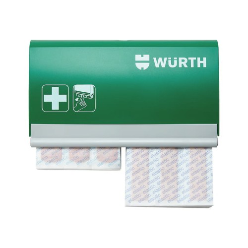Dozownik na plastry WURTH pusty zielony szybki dostęp wymiary 230x135x30mm