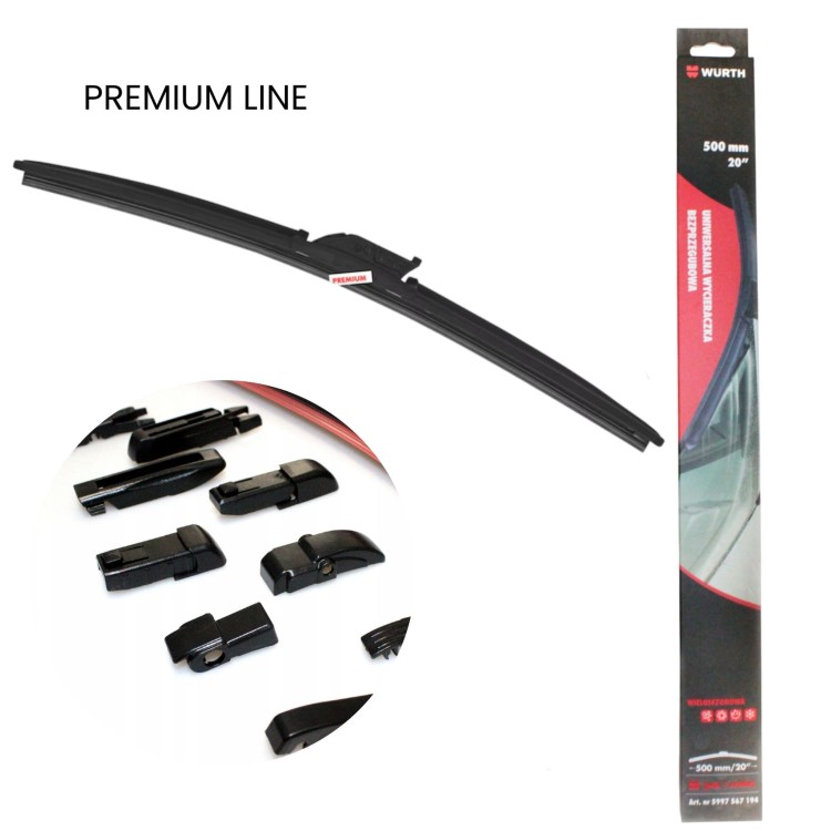 Uniwersalna wycieraczka bezprzegubowa Aerotwin Premium WURTH 450 mm 18"