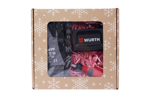 Zestaw prezentowy WURTH 3el. POD CHOINKĘ: bity, wkrętak, rękawice PREZENT