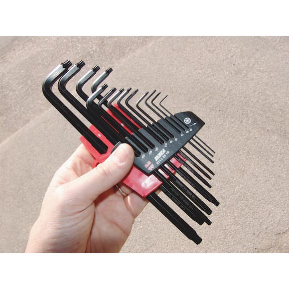 Zestaw długich kluczy imbusowych kątowych TX WURTH 13 szt.