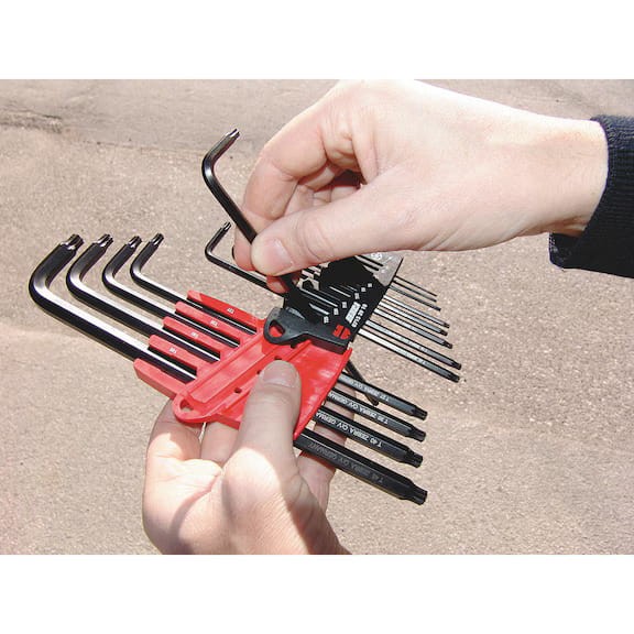 Zestaw długich kluczy imbusowych kątowych TX WURTH 13 szt.