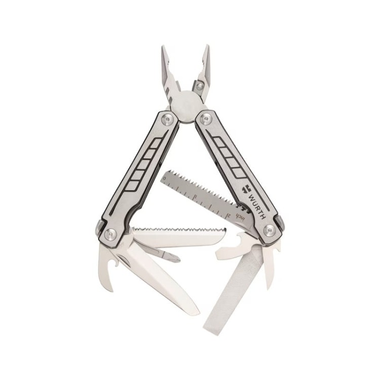 Zestaw narzędzi wielofunkcyjnych Multitool WURTH 9w1 etui narzędzie camping