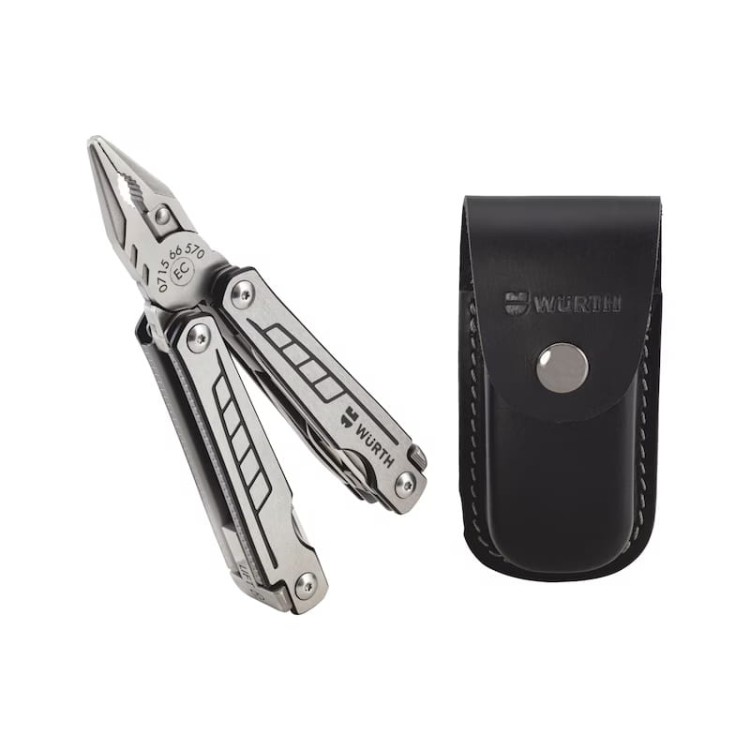 Zestaw narzędzi wielofunkcyjnych Multitool WURTH 9w1 etui narzędzie camping