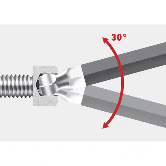 Zestaw kluczy imbusowych z kulistą końcówką kolorowe WURTH 9 szt. (1,5-10)