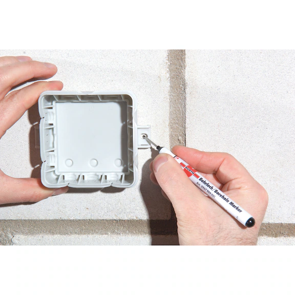 Marker atramentowy permanentny do otworów 1mm WURTH czarny