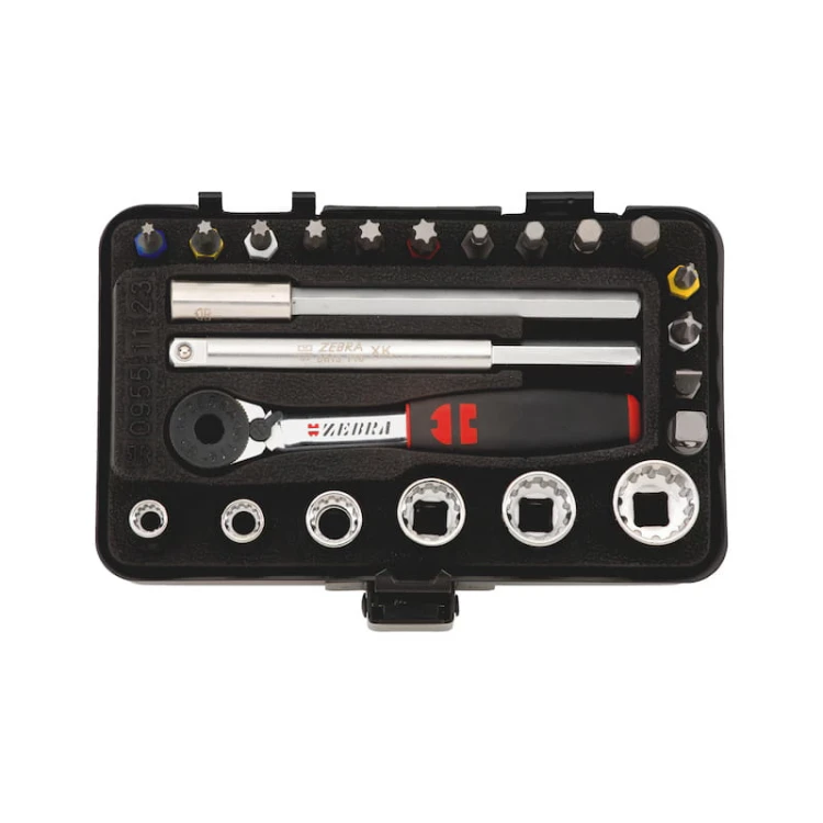 Zestaw kluczy nasadowych 1/4 WURTH MULTI mini 23el grzechotka wieloprofil