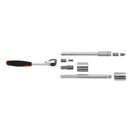 Zestaw kluczy nasadowych 1/4 WURTH MULTI mini 23el grzechotka wieloprofil