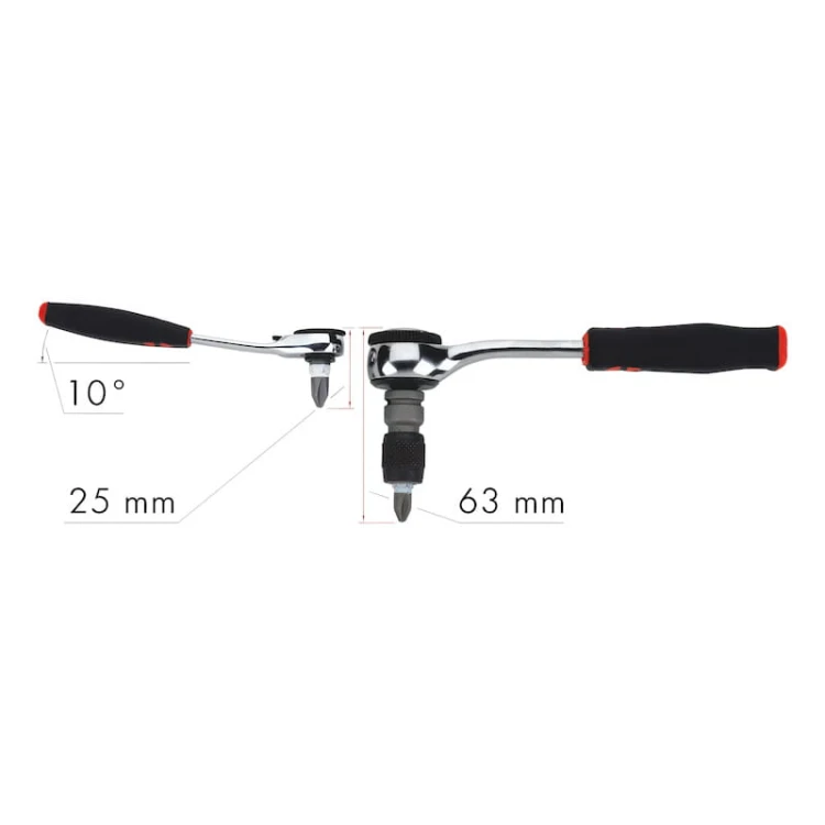 Zestaw kluczy nasadowych 1/4 WURTH MULTI mini 23el grzechotka wieloprofil