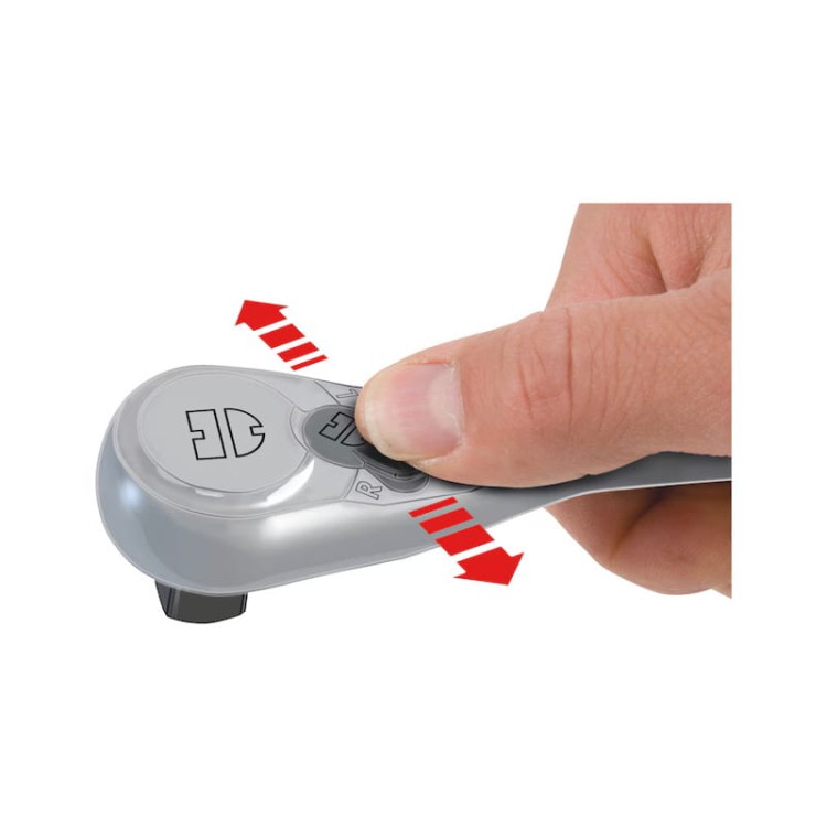 Pokrętło z grzechotką 1/4 WURTH pyłoszczelne IP5X 72 zęby 136mm