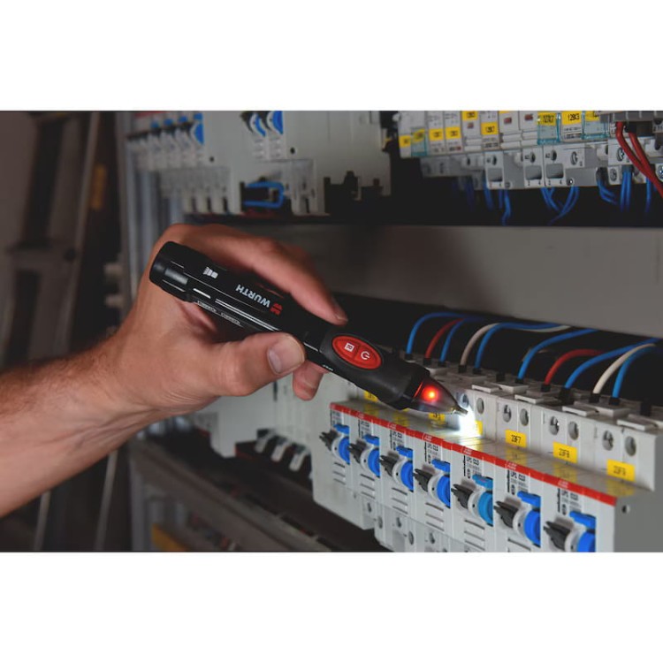 Tester napięcia bezdotykowy WURTH 12-1000V CAT IV IP67 LED