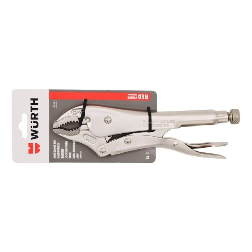 Szczypce zaciskowe półokrągłe 185 mm WURTH REDSTRIPE CRV