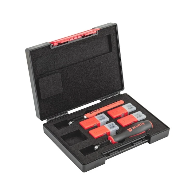 Zestaw skrobaków PU do uszczelek kleju szyb ostrza WURTH 83 el. Orsy